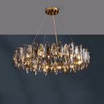 Postmodern Personality Creative Crystal Chandelier with Three-color LED