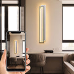 Minimalist Personalized Creative LED Three Color Dimming Strip Wall Lamp