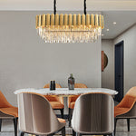 Modern Minimalist Personality Living Room Dining Room Bedroom LED Crystal Chandelier