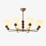 Orb Walnut Chandelier