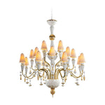 Lladro Ivy and Seed 20 Lights Chandelier Flat Model (US) - Medium