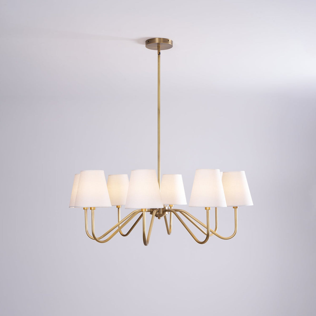 Opaluxe Brass Chandelier