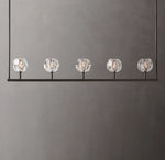 Boule De Cristal Clear Glass Linear Chandelier 48"