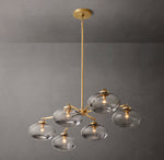 Cabrette Clear Glass Mobile Linear Chandelier