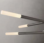 Rousseau 10-Light Mobile Etched Rod Chandelier