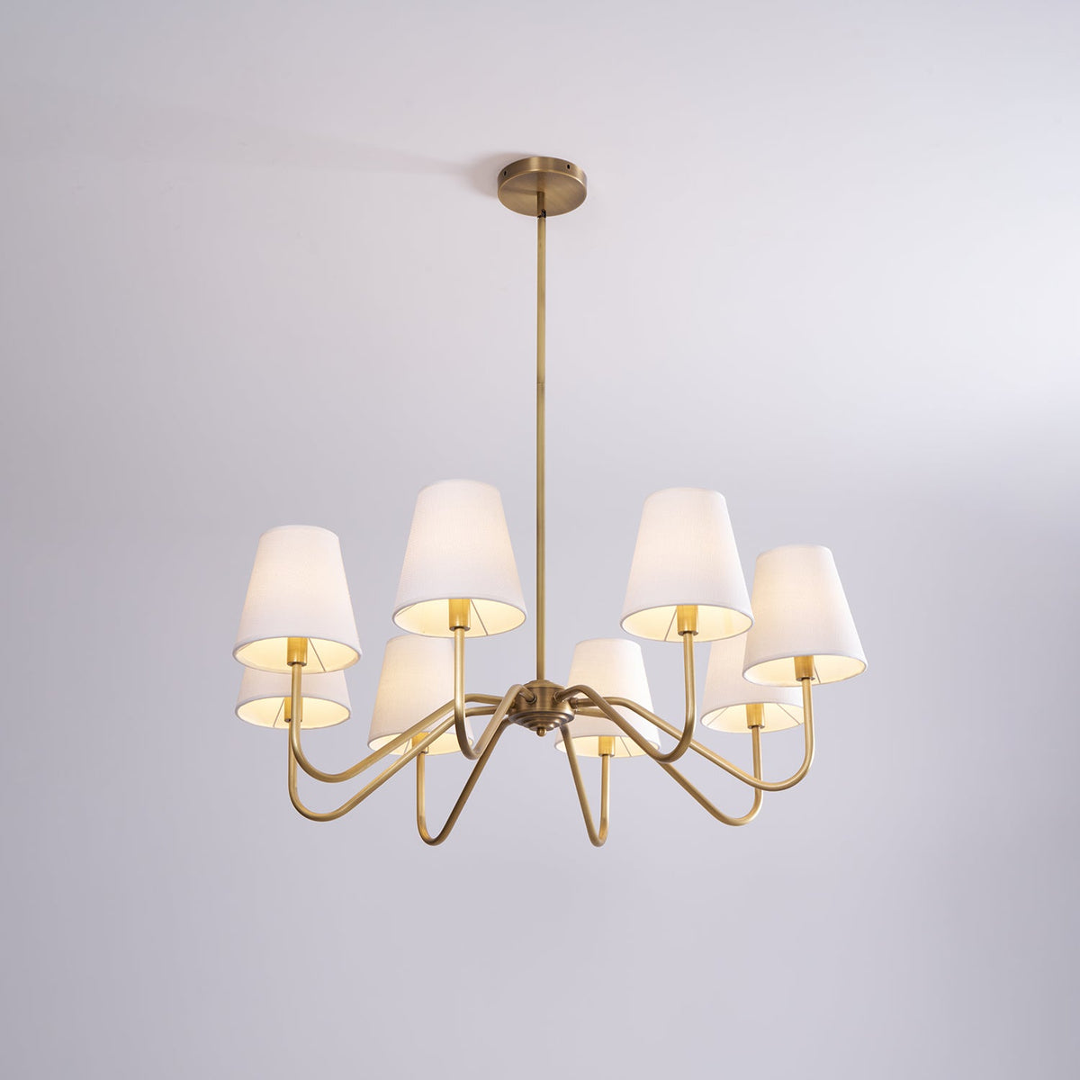 Opaluxe Brass Chandelier
