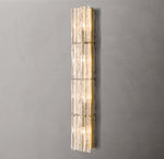 Lattice Clear Glass Grand Sconce