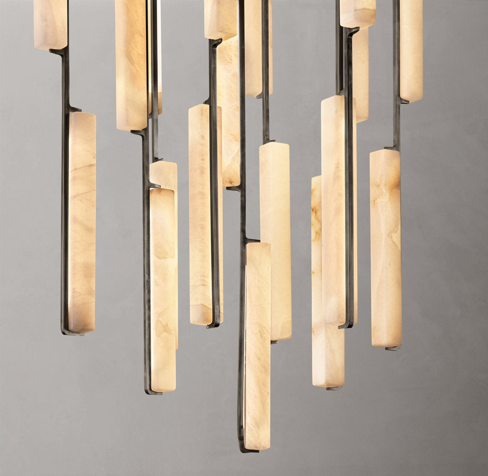 Audubon Alabaster Round Chandelier 40"