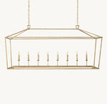 19th C. English Openwork Rectangular Chandelier 72"