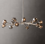 Boule De Cristal Smoke Glass Round Chandelier 48"