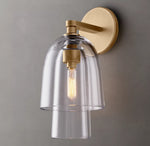 Blom Clear Glass Flute Sconce