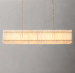 San Marco Alabaster Linear Chandelier 54"