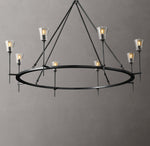 Torche De Verre Round Chandelier 58"
