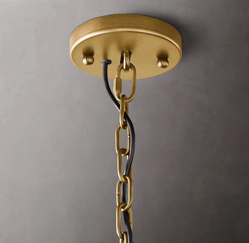 Harlow Calcite Round Chandelier 31"