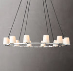 Pauillac Fabric Shade Round Chandelier 48"