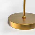 Metal Gooseneck Desk Lamp with Cone Fabric Shade for Bedside and Office Use