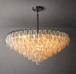 Chiara Clear Glass Tiered Round Chandelier 37"