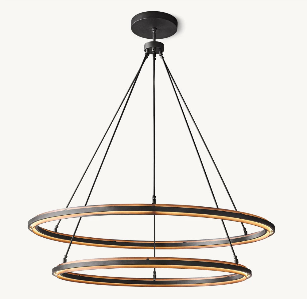 Peralta Two-Tier Round Chandelier 60"