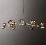 Boule De Cristal Smoke Glass Round Chandelier 60"