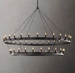 Camino Vintage Candelabra Two-Tier Chandelier 63"