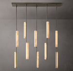 Audubon Alabaster Linear Chandelier 54"