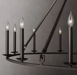 19th C. English Openwork Round Chandelier 50"