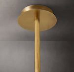 Glass Globe Mobile Three-Arm Chandelier 46"