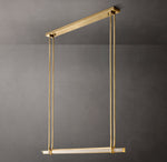 Audubon Crystal Single Bar Linear Chandelier 60"