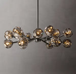 Boule De Cristal Smoke Glass Round Chandelier 36"