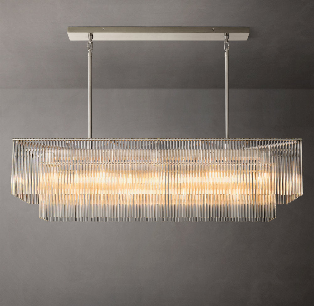 Amadeo Rectangular Chandelier 54"