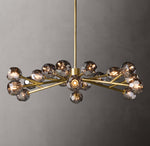 Boule De Cristal Smoke Glass Round Chandelier 48"