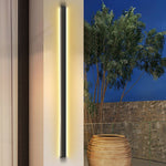 Waterproof Outdoor Long Strip Black Modern Porch Lights Outdoor Wall Lights