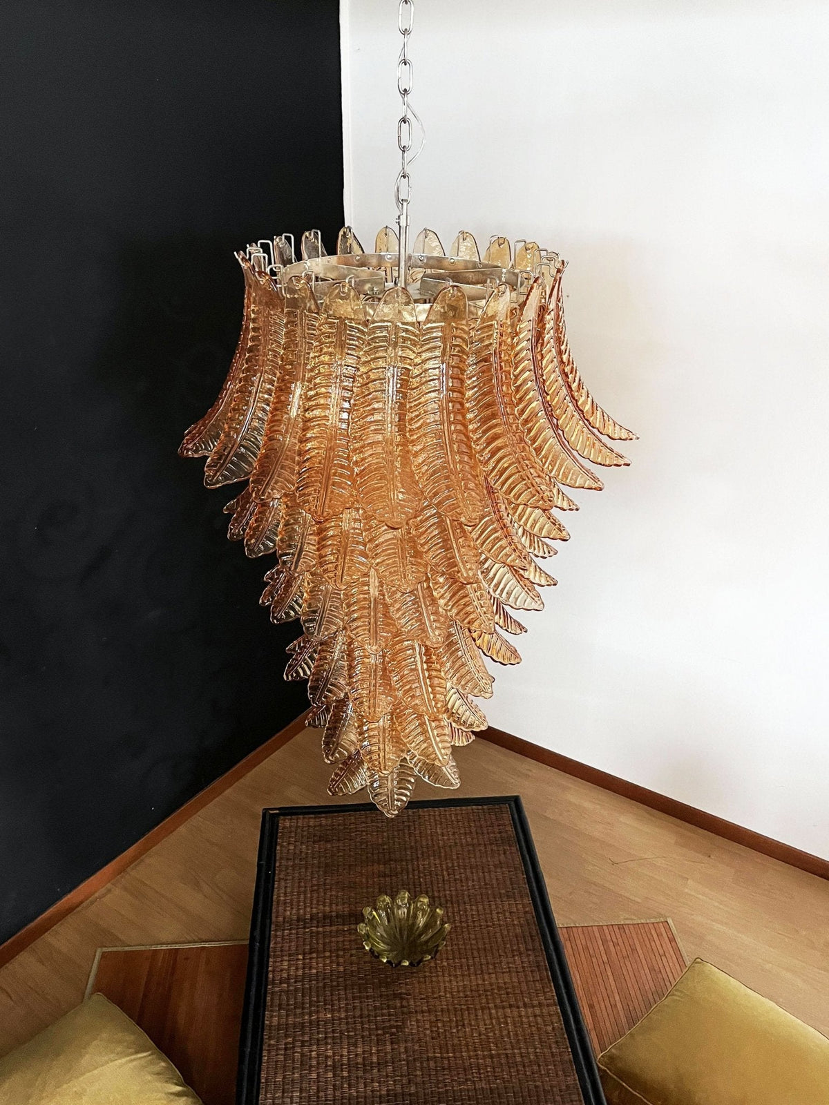 Rosalind Murano Amber Chandelier