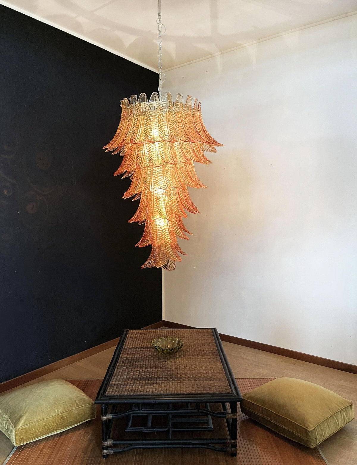Rosalind Murano Amber Chandelier