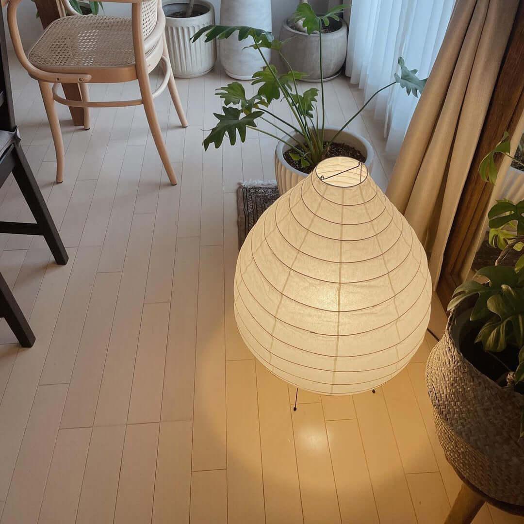 Washi Paper Lantern Floor Lamp
