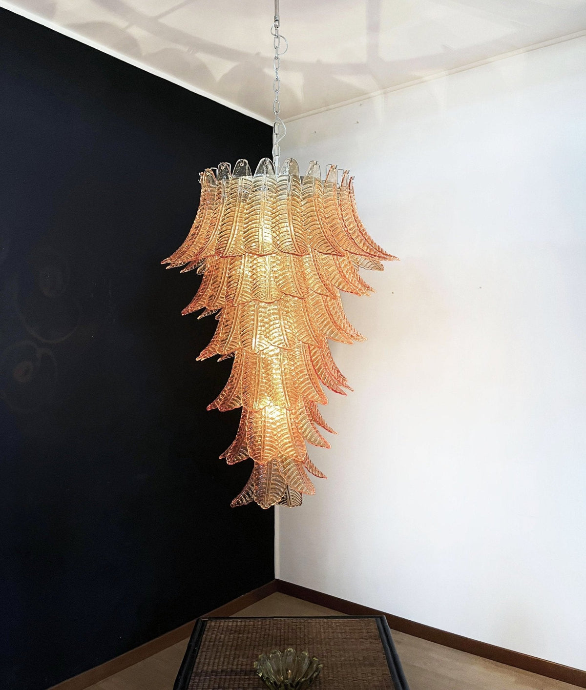 Rosalind Murano Amber Chandelier
