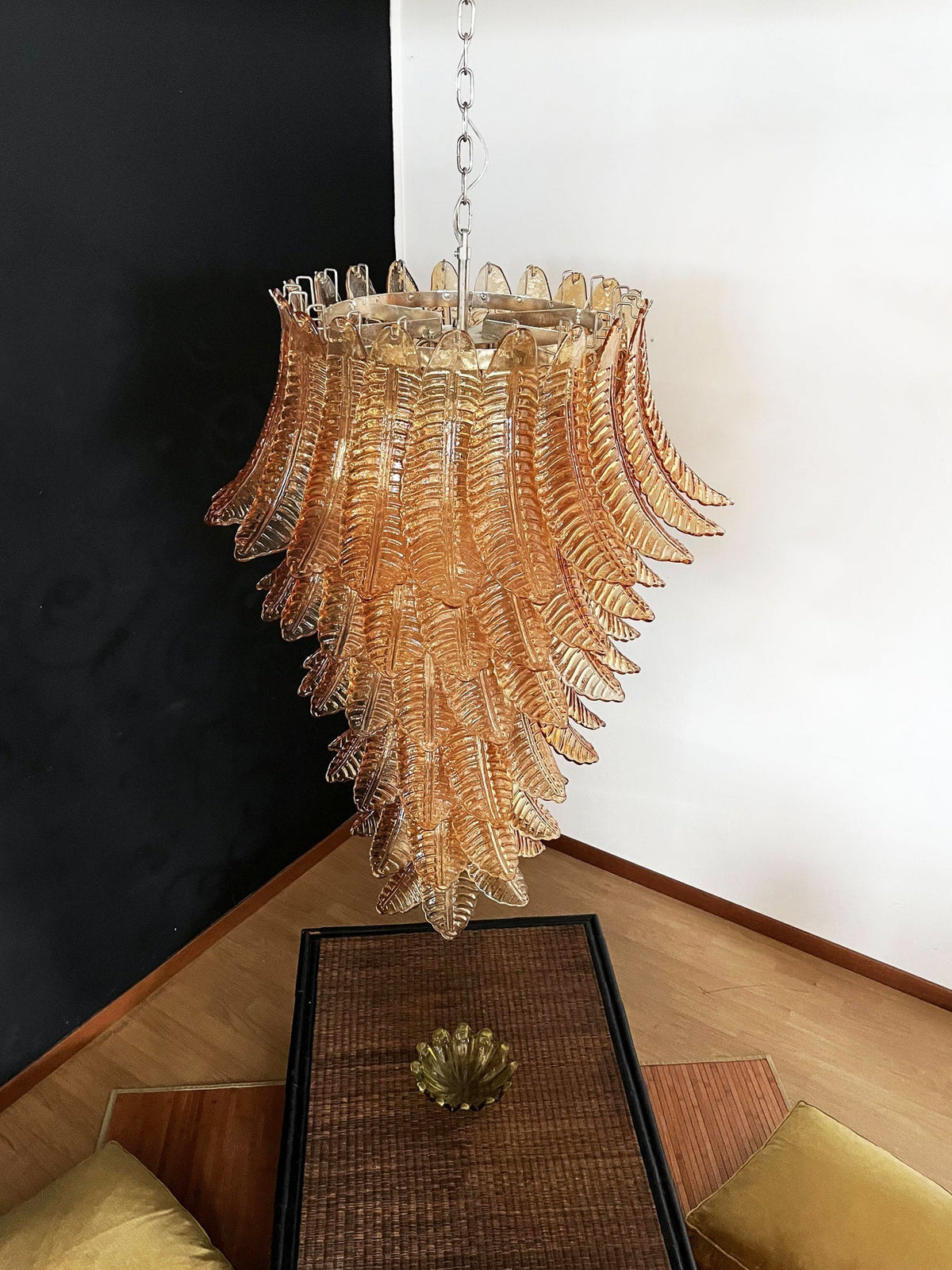 Rosalind Murano Amber Chandelier