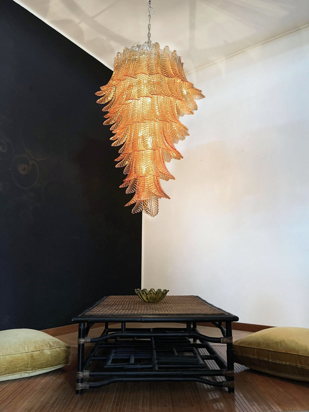 Rosalind Murano Amber Chandelier