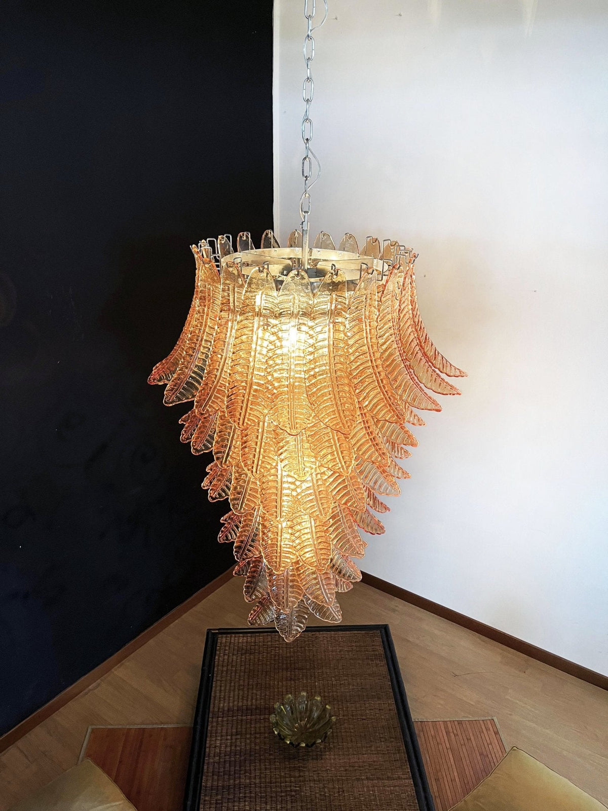 Rosalind Murano Amber Chandelier