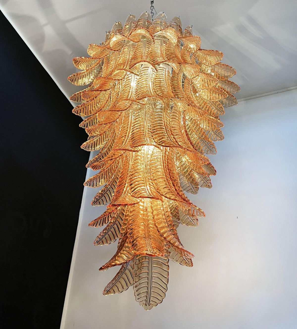 Rosalind Murano Amber Chandelier