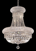 14 Light crystal chandelier chrome plated
