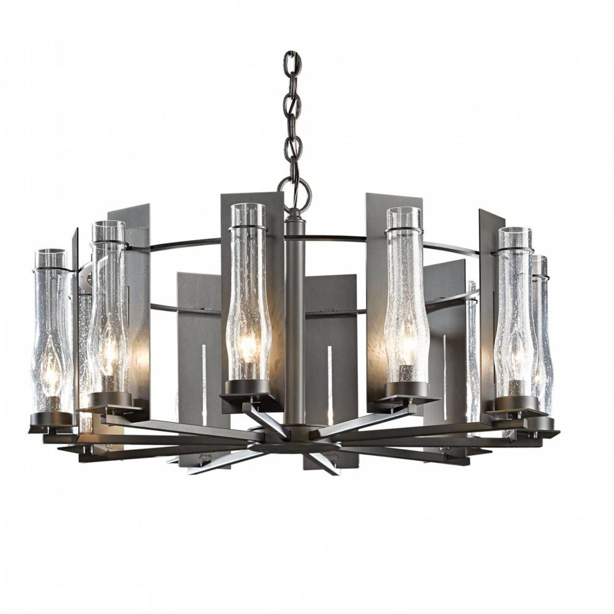 Flora Chandelier, 5-Light, Sterling, Clear Glass, 26.7"W (103040-SKT-85-ZM0236 5D0NQ5)