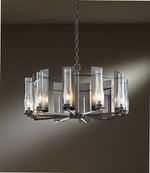 New Town Chandelier, 10-Light, Bronze, Seeded Clear Glass, 30"W (103290-SKT-05-II0184 39CH1D)