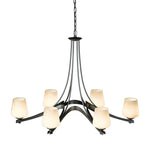 Ribbon Chandelier, 6-Lights, Sterling, Opal (GG), 38.5"W (104106-SKT-85-GG0236 5D0NT7)