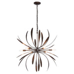 Dahlia Chandelier, 6-Light, Bronze, 32.7"W (104350-SKT-05 4RY5MQ)