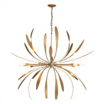 Bow Pendant, 4-Light, Bronze, Natural Anna Shade, 30"W (104255-SKT-05-SF2899 4RY4P3)