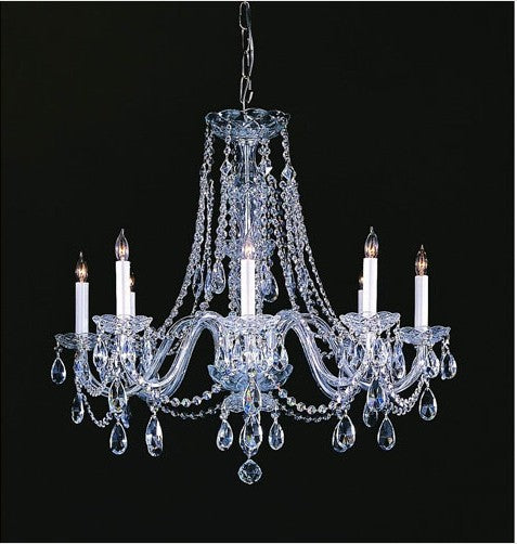 Eight-Light Crystal Chandelier