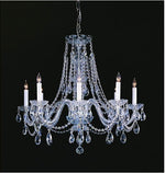 Eight-Light Crystal Chandelier