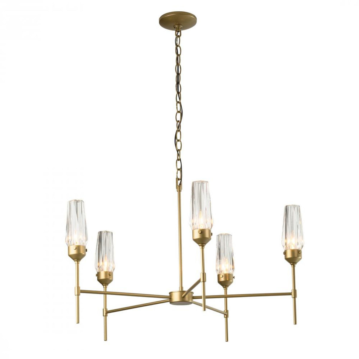 Stella Chandelier, 6-Light, Soft Gold, 32.9"W (105057-SKT-84-CR 5D0QP0)