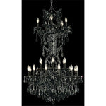 Maria Theresa Black Thirty-Four Light Chandelier with Jet/Black Royal Cut Crystals
